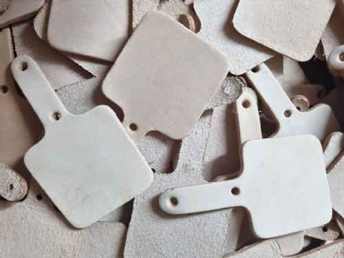 Leather Key Fob Blanks - Square - Various Colours - Qty Options